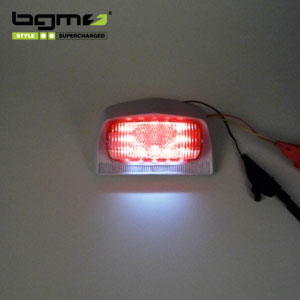 BGM 12v LED tail light reflector: Series 2-3, DL/GP Lambretta