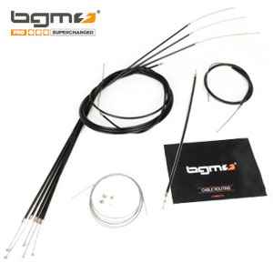 BGM Teflon lined cable set, series 1-3, DL/GP, Serveta: black