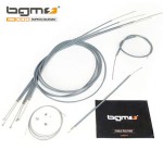 BGM Teflon lined cable set, series 1-3, DL/GP, Serveta: grey