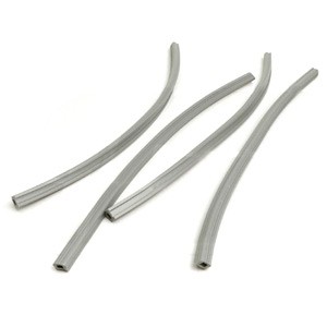 Front floor rail rubber insert set, grey: Series 3