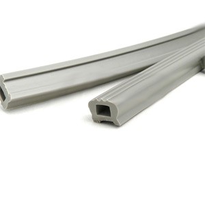 Front floor rail rubber insert set, grey: Series 3