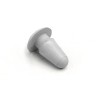 Rubber rear frame hole plug, grey: Series 3