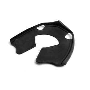 Horncast to mudguard rubber, black: DL/GP, Serveta