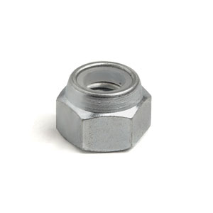 Wheel rim nut: open, zinc