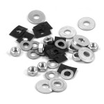 Rear floorboard runner strips hardware kit: Series 1-2