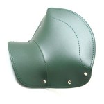 Front/rear saddle seat cover, open front (green): D/LD/F