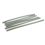 Front floor rail rubber insert set, grey: LD