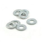4mm flat washer: Zinc