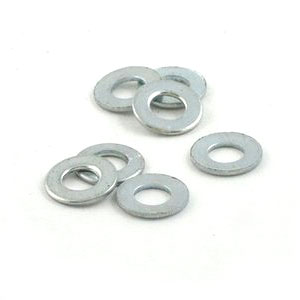 4mm flat washer: Zinc