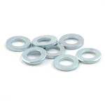 6mm flat washer: Zinc