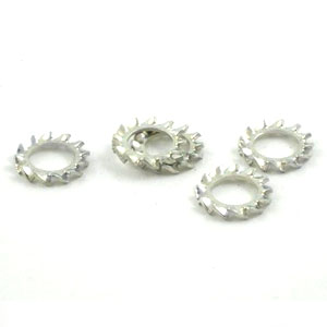 6mm external serrated washer: Zinc 6mm external serrated washer: Zinc