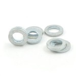 6mm small OD flat washer: Zinc