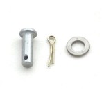 Rear brake pedal cable clamp plate pin