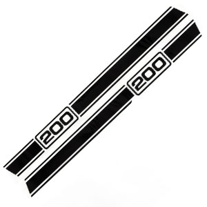 Side panel stripes (Serveta 200): black