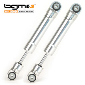 BGM 6T front dampers, Lambretta: silver