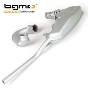 BGM MRB big box clubman exhaust (v4.0): silver