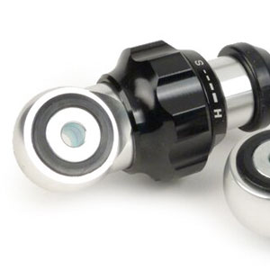 BGM adjustable front dampers Lambretta: silver