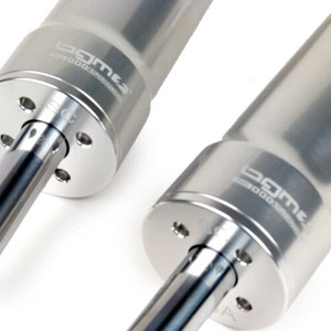 BGM adjustable front dampers Lambretta: silver