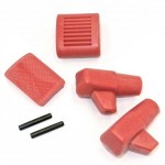 Rubber set (red): brake, kick start, stand