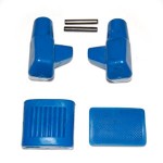 Rubber set (blue): brake, kick start, stand