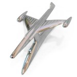 Chrome airplane for front mudguard: Series 1-2