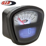 SIP speedometer/tach, white face: Lambretta Series 3, DL/GP