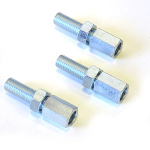 Gear/Clutch cable adjuster set, extended: zinc plated