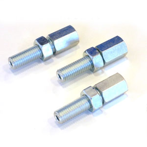 Gear/Clutch cable adjuster set, extended: stainless