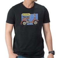 Lambretta D art T Shirt: Black