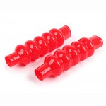 Front damper gaiters: Red