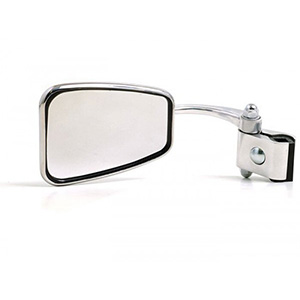 Stadium leg shield clamp on mirror: rectangular LHS