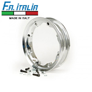 FA Italia Octopus tubeless wheel rim: Lambretta polished