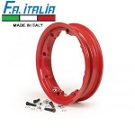 FA Italia Octopus tubeless wheel rim: Lambretta red