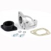 Casa Lambretta intake manifold, 34mm diameter rubber mount for spigot mount carbs, large block cylinders