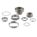 SIP complete tapered steering bearing race kit, Lambretta: with chrome ring series 1-3