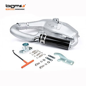 BGM MRB big box clubman exhaust Sport: silver