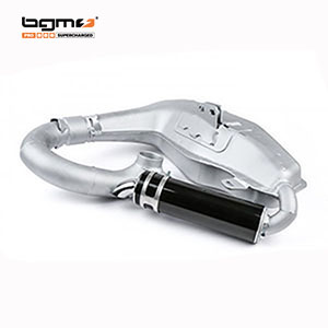 BGM MRB big box clubman exhaust Sport: silver