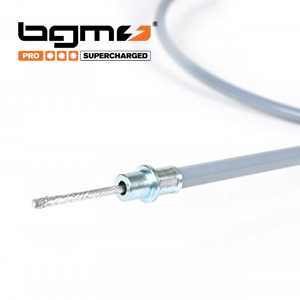 BGM Teflon lined front brake cable, Superstrong, over sized for disc brake: grey