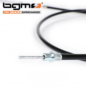 BGM Teflon lined front brake cable, Superstrong, over sized for disc brake: black