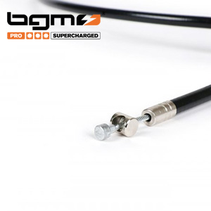 BGM Teflon lined front brake cable, Superstrong, over sized for disc brake: black