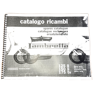 Lambretta series 3, early, parts catalog, book