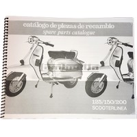 Lambretta Serveta middle parts catalog, book