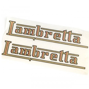 "Lambretta" fuel tank stickers, decal for model C, D, E, F