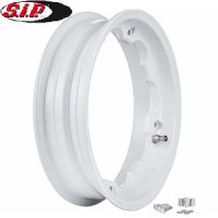 SIP tubeless wheel rim: Lambretta white 2.50x10