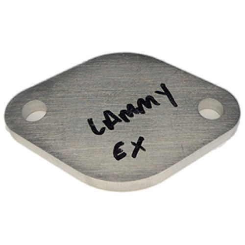 Blanking plate for leak down testing, Lambretta exhaust, round, J201993