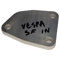 Blanking plate for leak down testing, Vespa SF PK intake