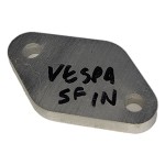 Blanking plate for leak down testing, Vespa SF intake