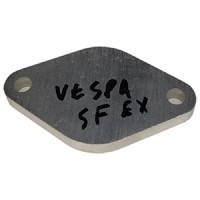Blanking plate for leak down testing, Vespa SF exhaust, large