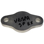 Blanking plate for leak down testing, Vespa SF exhaust, standard