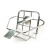 Cuppini vertical rear spare wheel holder and luggage carrier, chrome: Series 1-2